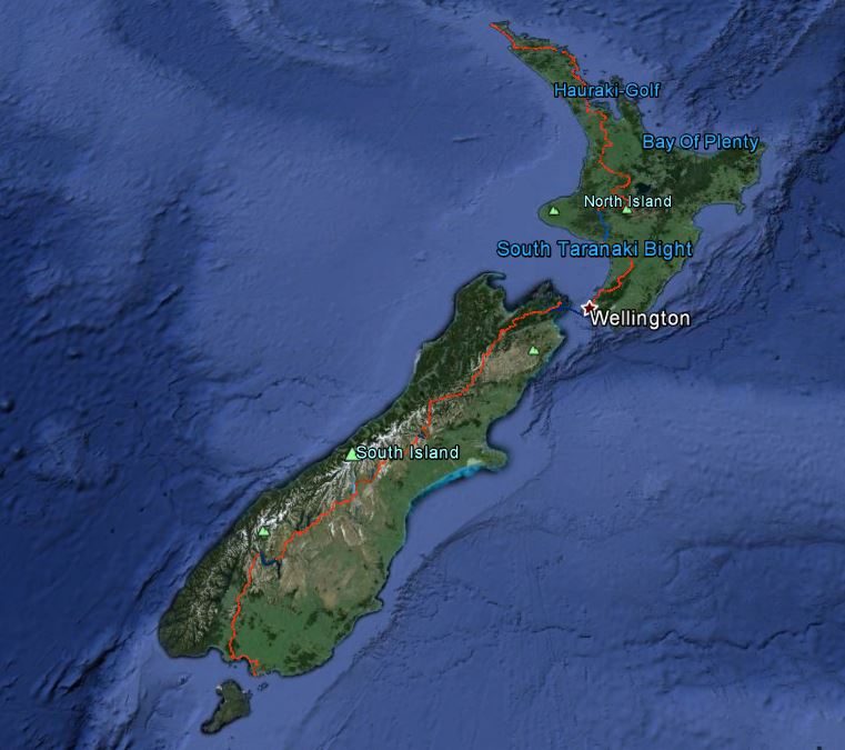 TeAraroa Google Earth2